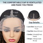 Love Lace Front Curly Wig - 15 Inch Short Curly Bob, Kinky Curly Wig in Ombre Brown, Synthetic Wig for Black Women - Perfect for Every Occasion