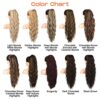 SEIKEA 26" Highlight Drawstring Ponytail Extension - Effortless Wavy Clip-in Hairpiece for Natural Soft Synthetic Hair Volume in Chocolate Brown with Blonde Highlights