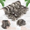 Cephermer Hair Extensions - 24" Long, Thick, and Natural Soft Hair, 7 PCS Clip-ins in Dark Brown Mix Bleach Blonde