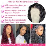 Effortless Elegance: 26 Inch Wear And Go Deep Wave Lace Front Wig - Pre Plucked, Pre Cut, and 180% Density HD Transparent Beauty