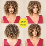 Soft Blonde Big Curly Wig - Natural Afro Kinky Curls for Black Women's Charm and Comfort