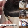 20-Inch Long Wavy Clip in Hair Extensions - 4PCS of Thick, Stylish Synthetic Fiber for Women (Light Golden Blonde with White Blonde)