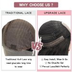 Jolelyne 24-inch Body Wave Glueless Wig: Effortless Elegance for Black Women - Synthetic Pre Plucked Lace Frontal Wig with Middle Part Closure - No Skills Needed!