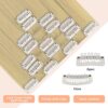 Blonde Hair Extensions - 22-inch Long Straight - 2 Sets, 7 PCS Clip-in Synthetic Professional Hair Extensions for a Full Head - Achieve Natural Beauty in Minutes