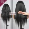 Toyotress ZERO Tangle Airy Dark Brown Lace Front Wig - 26 Inch Straight T-Part Synthetic Wig with HD Lace for Effortless Elegance (26 Inch, Color 2)