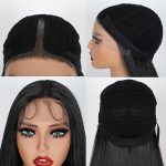 Long Straight Black Lace Front Wigs - Natural Hairline for Everyday Glam