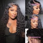 26-Inch Deep Wave Lace Front Wigs - 180% Density, Pre Plucked, HD Transparent, Glueless Glamour for Black Women