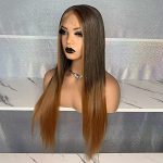 Brown Synthetic Straight Lace Wigs - Perfect for All Occasions