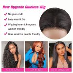 24 Inch Body Wave Lace Front Wigs - Easy Wear and Go, Glueless Human Hair Wig for Effortless Style