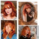 14-Inch Short Wavy Bob Wig - Vibrant Copper Red, Beginner-Friendly, Perfect for Parties