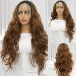 Slinsmei 24-Inch Ombre Brown Body Wave Lace Front Wig: Realistic, Convenient, and Stylish