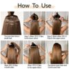 StrRid Blonde Hair Extensions - 5PCS of 22" Long Straight Synthetic Fluffy Beauty for Stunning Transformations