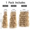 5PCS Blonde Hair Extensions - StrRid Clip-In Synthetic Hair for Versatile Styling
