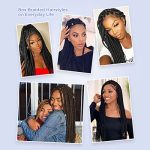 36" Kraler Micro Box Braids Wig - Knotless, Transparent Lace, and Square Base for Effortless Style