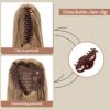 youngways 18 Inch Clip-in Ponytail Extension - Versatile Synthetic Hairpiece for Long Straight or Curly Tails in Stunning Dirty Blonde