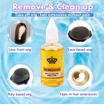 Golden Confidence Wig Kit: Waterproof Wig Glue for Lace Front Wigs, Invisible Bonding, Strong Hold, with Wig Glue Remover, Elastic Band, and Edge Brush