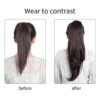 MFZZKAP Chestnut Brown 22" Straight Hair Extension Claw Clip Ponytail - Instant Glamour for All Occasions
