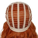 14 Inches Dark Orange Wig, a Short and Stylish Heat-Resistant Synthetic Wig with Bangs