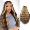 WIGER's Long Ombre Blonde Wavy Wig - Realistic Hairline for Gorgeous Confidence