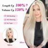 4PCS Clip-in Hair Extensions for XXL Volume and Length