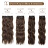 20-Inch Chocolate Brown Clip-In Hair Extensions - Where Elegance Meets Effortless Style
