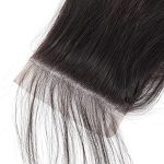 Silken Charm Unleashed: 12A Brazilian Straight 4x4 HD Lace Closure (12 Inch)
