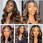 Radiant Glow 1/30 Ombre Honey Blonde 26 Inch Lace Front Wig - Effortless Elegance, Breathable Comfort