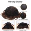 IEBIYO Men's Long Brown Wig, Middle Part Wavy Wig for Cool Men, Perfect for 60s 70s Hippie Look, Heat Resistant Synthetic Halloween Costume Wig