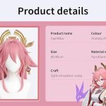Pink Yae Miko Wig Cosplay clothing Wig Anime synthetic with wig cap (Yae Miko)