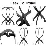 2PCS Portable Wig Stand: Durable Design for Wig Enthusiasts On the Go