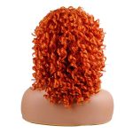 Short Loose Curly Wig - Natural Half Wigs for Women in Vibrant Ginger Orange