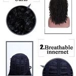 Transform Your Look with Long Natural Curly Wig - Kinky Afro Vibes, Synthetic Elegance for Daily and Party Wear