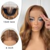 MITIMES 13x6 Highlight Ombre Lace Front Wig: Effortless Beauty in a Ready-to-Wear Honey Blonde Body Wave Wig