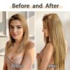 StrRid Blonde Hair Extensions - 5PCS of 22" Long Straight Synthetic Fluffy Beauty for Stunning Transformations