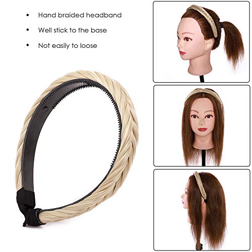 Hairro Fishtail Braided Headband – Synthetic Hairpiece with Teeth for Effortless Elegance