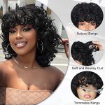 Effortless Glamour with Short Black Curly Wigs - Perfect for Daily Wear and Party Fun