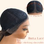 Effortless Elegance: BlackSwern Jet Black Lace Front Wig - Ready-to-Wear Beauty for Every Occasion
