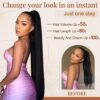 Transform Your Look with 26-Inch Dark Chocolate Brown Synthetic Drawstring Ponytail Extension - Natural Softness for Effortless Style