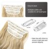 MaopaoBeauty Blonde Hair Extensions - 4PCS of Natural Blonde to Ash Blonde, 20 Inches