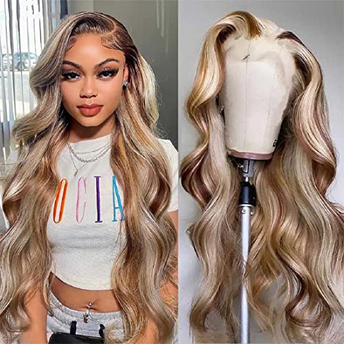 Radiant Glow Collection: AliPearl 4/613 Blonde Lace Front Wigs – Captivate with Ombre Highlight Elegance and Brazilian Virgin Hair Brilliance