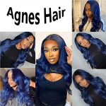 Dive into Elegance with Ombre Blue Human Hair Bundle – Experience the Allure of Pure Blue Colored Body Wave Extensions
