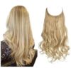 SARLA Highlights Invisible Wire Hair Extensions - Adjustable Headband for Seamless Style