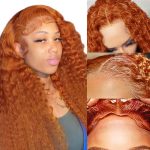 Ginger Elegance: 18 Inch Ginger Orange Curly Lace Front Wig - HD Lace, Pre Plucked, and Wear and Go Beauty for Women