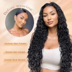 Natural Black Curly Wigs for Women - 24-inch Long, Soft, and Realistic Hair Replacement for Daily Wear