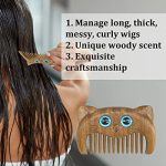 Silky Strands: Elevate Your Style with the Detangling Magic of the Wig Brush's Professional Wood Handle