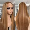 ZAVIDE's 30 Inch Honey Blonde HD Lace Front Wig - Ready-to-Wear Glamour and Heat-Resistant Elegance