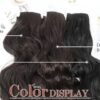 4PCS Brunette Brown Hair Extensions - Full Head, 20 Inch Long Wavy Double Weft Hairpieces for Women (Brunette Brown, 20 Inch)
