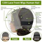 LAINSS Chocolate Brown Body Wave Lace Front Wig - Embrace Elegance with 4# Colored Glamour