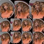 ANNISOUL Ombre Brown Long Curly Afro Wig for Black Women - Glamorous Hair for Cosplay and Daily, Featuring Special Bang Design