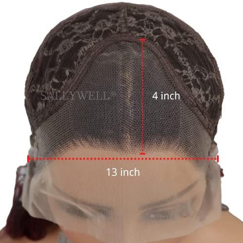 SALLYWELL Ombre Brown Lace Front Wigs - Elevate Your Style with Premium Synthetic Elegance